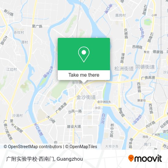 广附实验学校-西南门 map