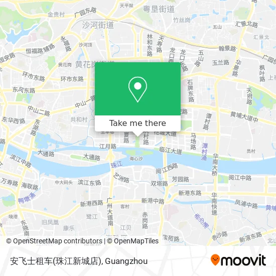 安飞士租车(珠江新城店) map
