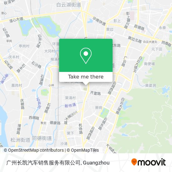 广州长凯汽车销售服务有限公司 map