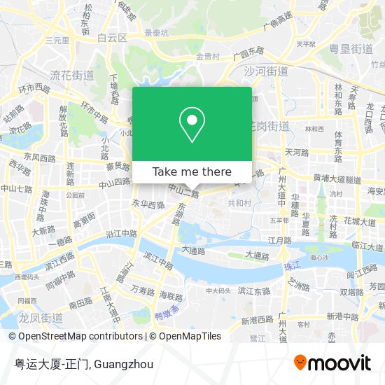 粤运大厦-正门 map