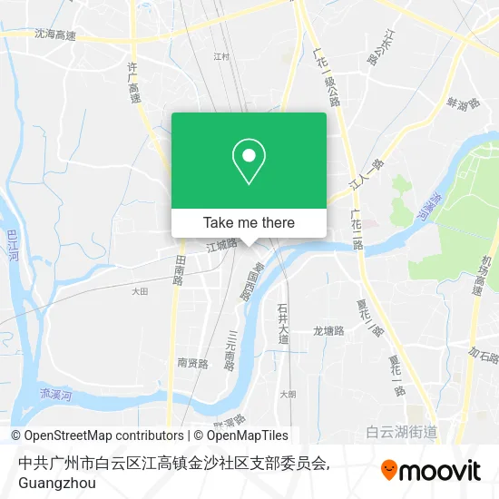 中共广州市白云区江高镇金沙社区支部委员会 map