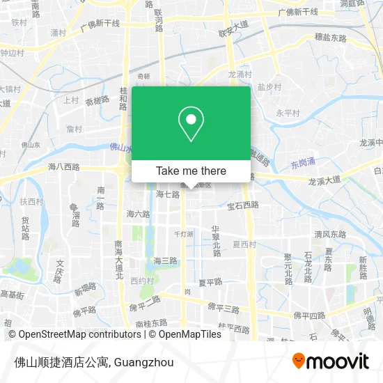 佛山顺捷酒店公寓 map