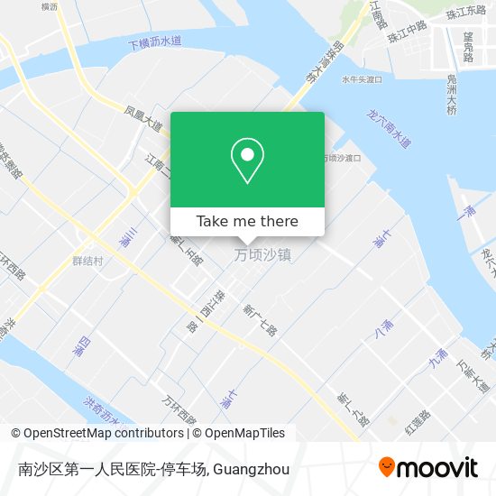 南沙区第一人民医院-停车场 map