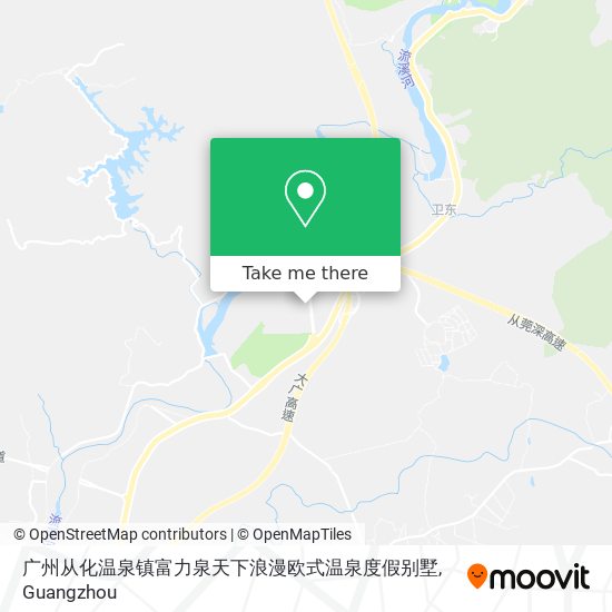 广州从化温泉镇富力泉天下浪漫欧式温泉度假别墅 map