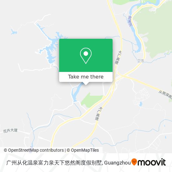 广州从化温泉富力泉天下悠然阁度假别墅 map