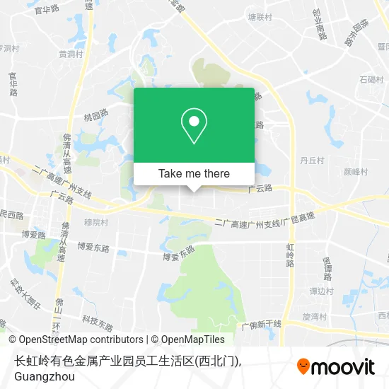长虹岭有色金属产业园员工生活区(西北门) map