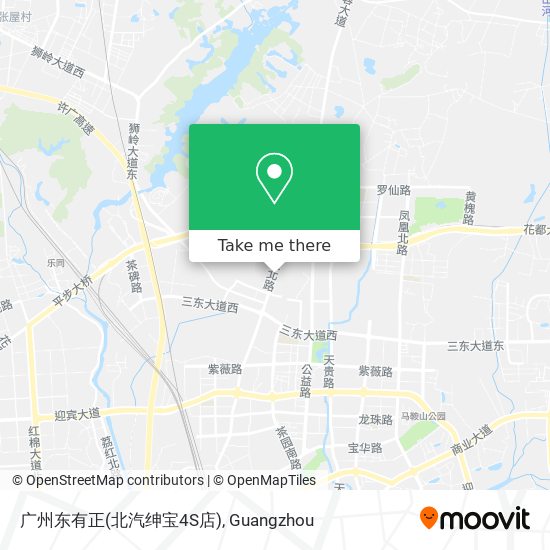 广州东有正(北汽绅宝4S店) map