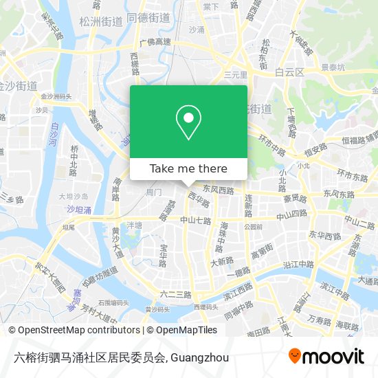 六榕街驷马涌社区居民委员会 map