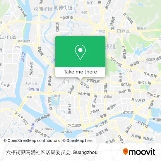 六榕街驷马涌社区居民委员会 map
