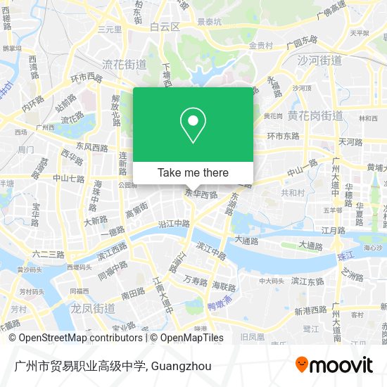 广州市贸易职业高级中学 map