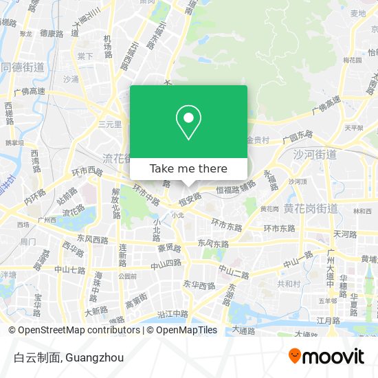 白云制面 map