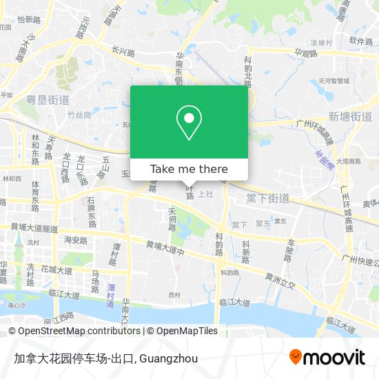 加拿大花园停车场-出口 map