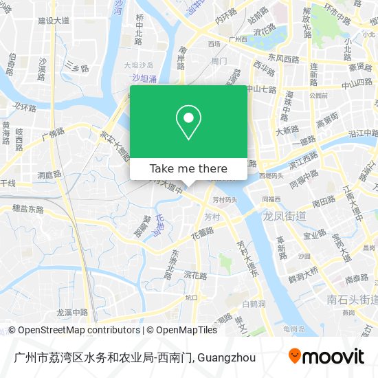 广州市荔湾区水务和农业局-西南门 map