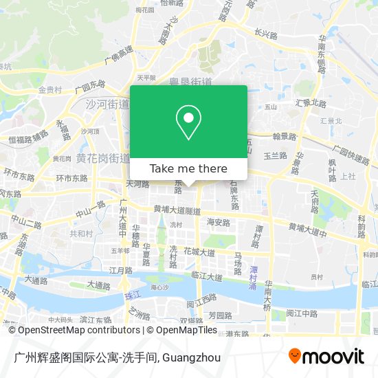 广州辉盛阁国际公寓-洗手间 map