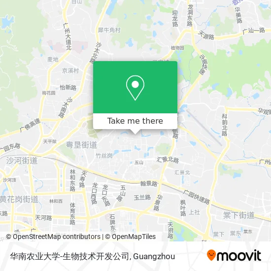 华南农业大学-生物技术开发公司 map