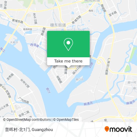 普晖村-北1门 map