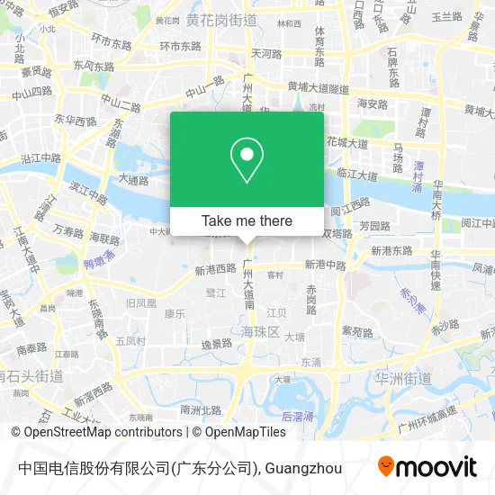 中国电信股份有限公司(广东分公司) map