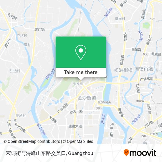 宏词街与浔峰山东路交叉口 map