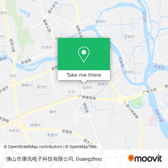 佛山市康讯电子科技有限公司 map