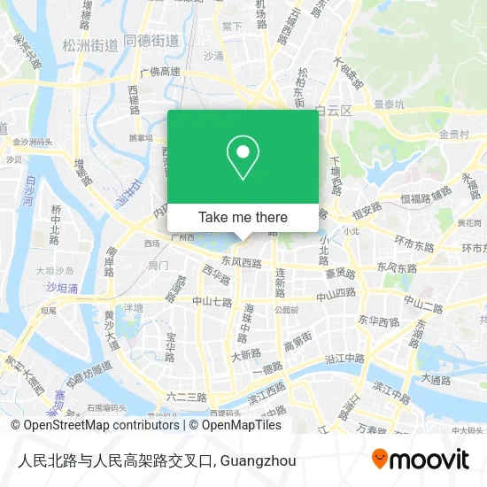 人民北路与人民高架路交叉口 map