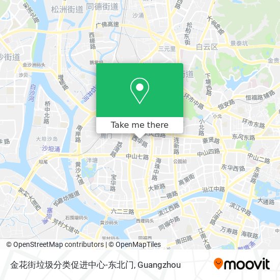 金花街垃圾分类促进中心-东北门 map