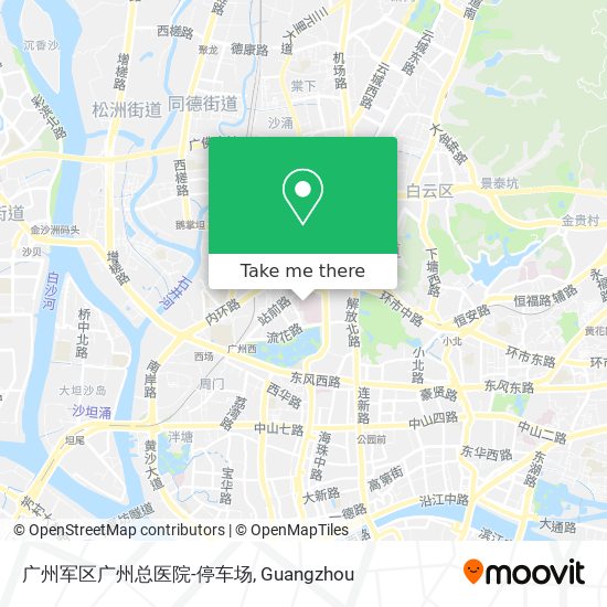 广州军区广州总医院-停车场 map