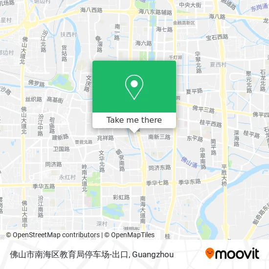 佛山市南海区教育局停车场-出口 map