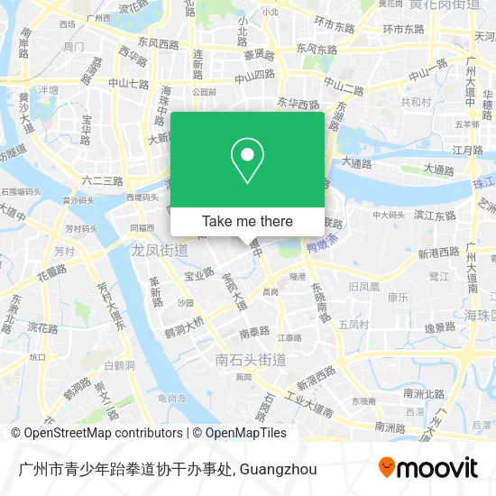 广州市青少年跆拳道协干办事处 map
