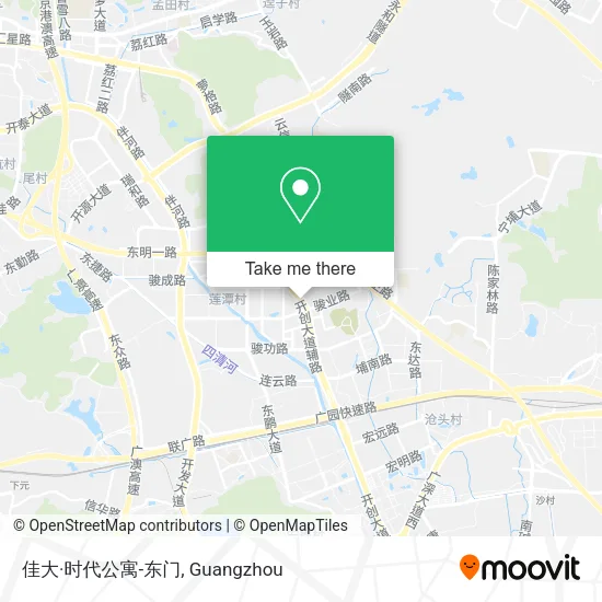 佳大·时代公寓-东门 map