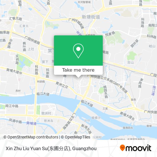 Xin Zhu Liu Yuan Su(东圃分店) map