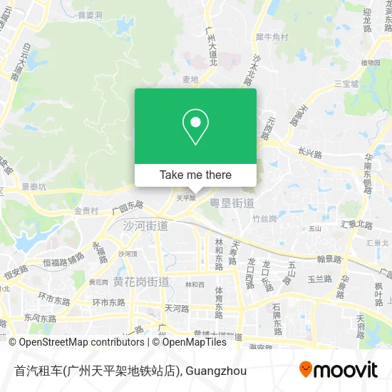 首汽租车(广州天平架地铁站店) map