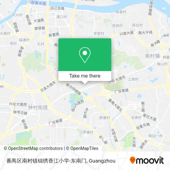番禺区南村镇锦绣香江小学-东南门 map