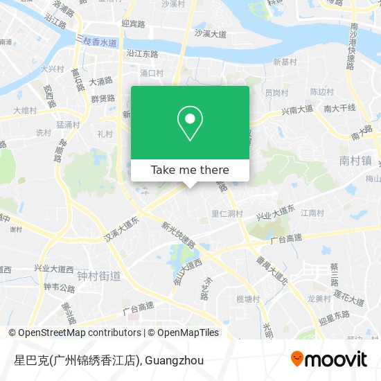 星巴克(广州锦绣香江店) map