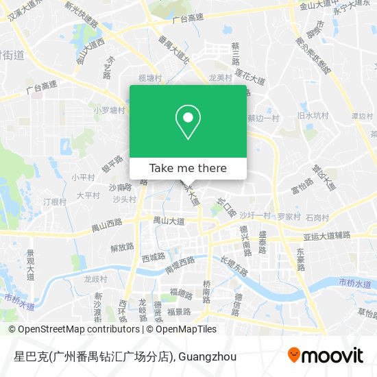 星巴克(广州番禺钻汇广场分店) map