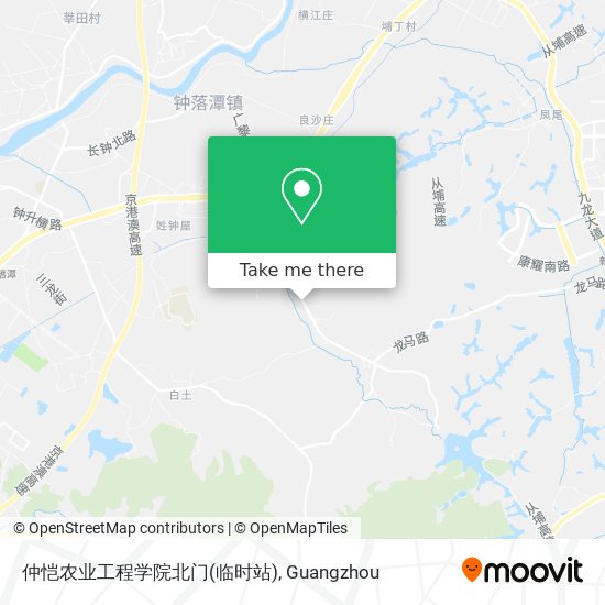 仲恺农业工程学院北门(临时站) map