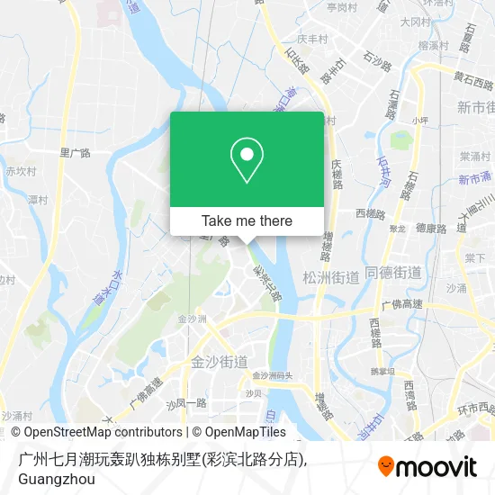 广州七月潮玩轰趴独栋别墅(彩滨北路分店) map