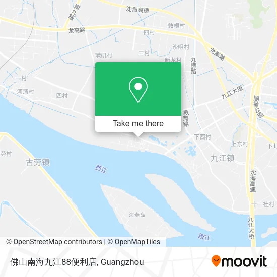佛山南海九江88便利店 map