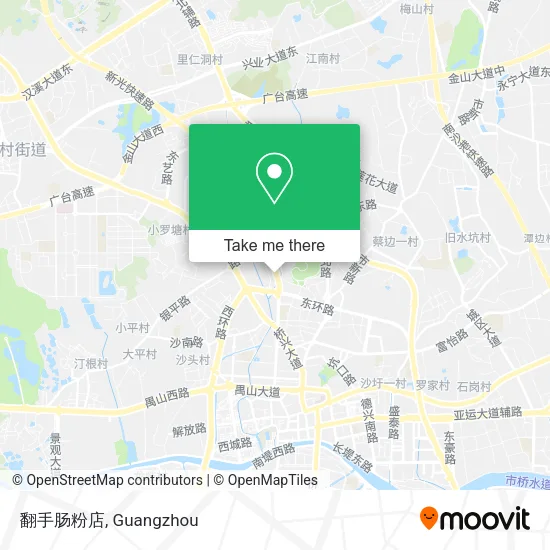 翻手肠粉店 map