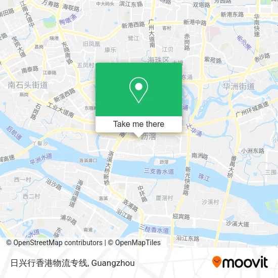 日兴行香港物流专线 map