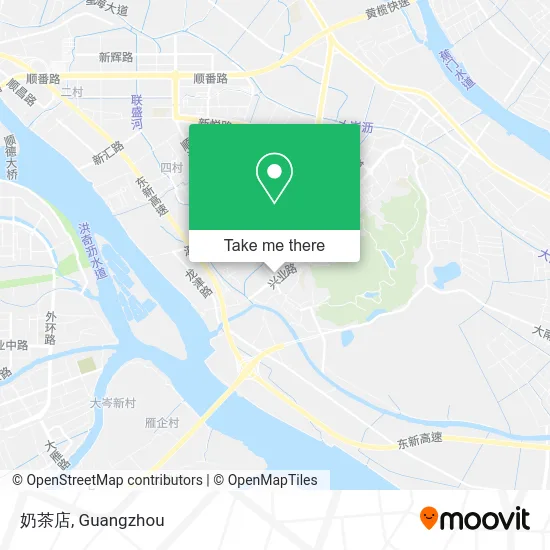 奶茶店 map