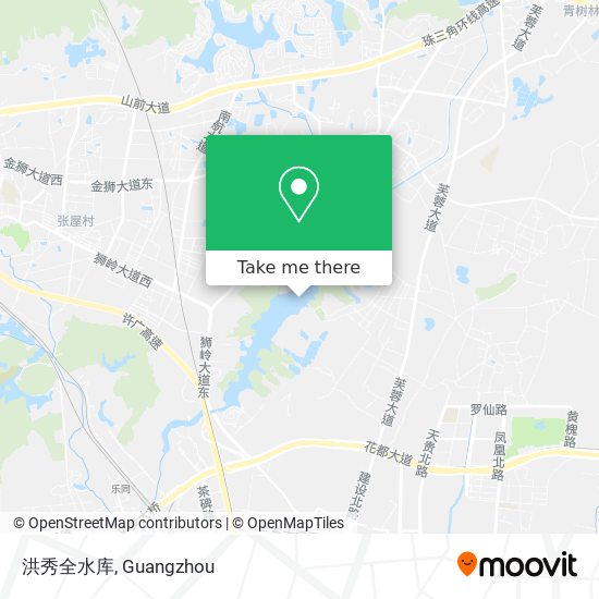 洪秀全水库 map