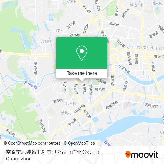 南京宁志装饰工程有限公司（广州分公司） map