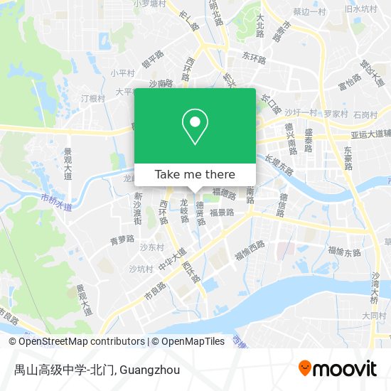 禺山高级中学-北门 map