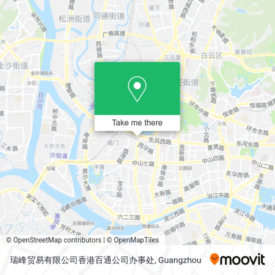 瑞峰贸易有限公司香港百通公司办事处 map