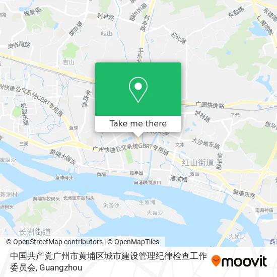中国共产党广州市黄埔区城市建设管理纪律检查工作委员会 map