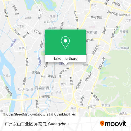 广州东山工业区-东南门 map