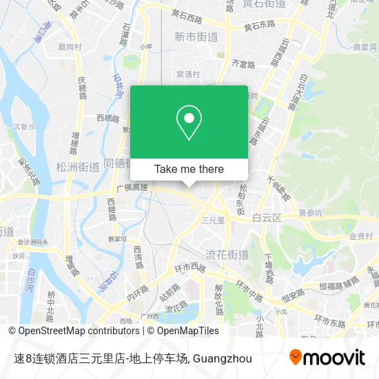 速8连锁酒店三元里店-地上停车场 map