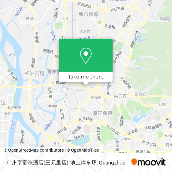 广州亨富涞酒店(三元里店)-地上停车场 map