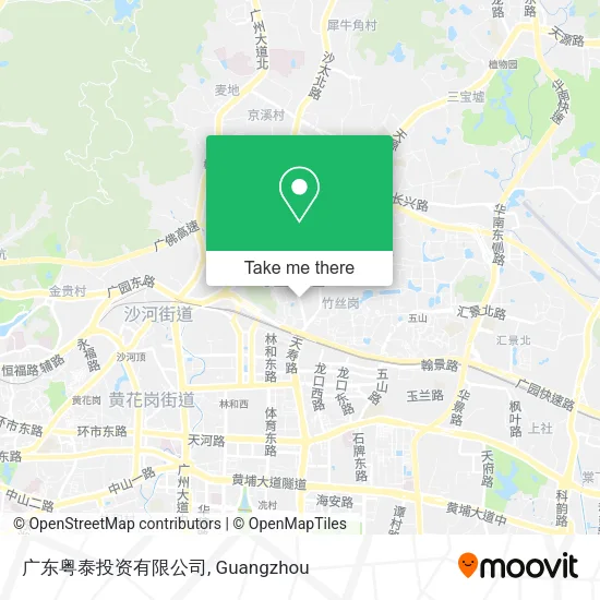 广东粤泰投资有限公司 map