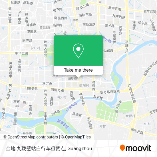 金地·九珑璧站自行车租赁点 map